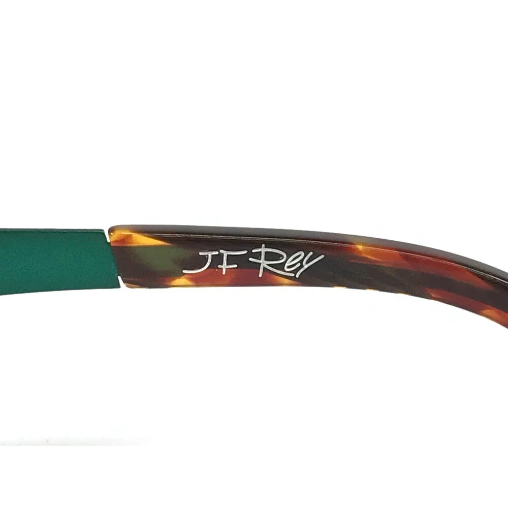 J.F. Rey Eyeglasses Frames JF2600 4949 Matte Green Textured Ribbed 43-25-135